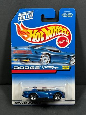 #ad HOT WHEELS 1999 Dodge Viper RT 10 Blue Main Line #1006 $3.50