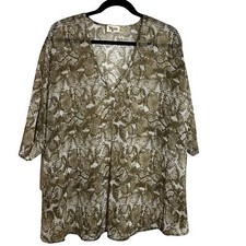 Show Me Your Mumu Snake Print Peta Tunic Sz M