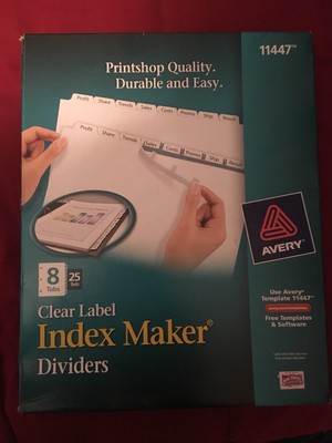 avery 11447 template