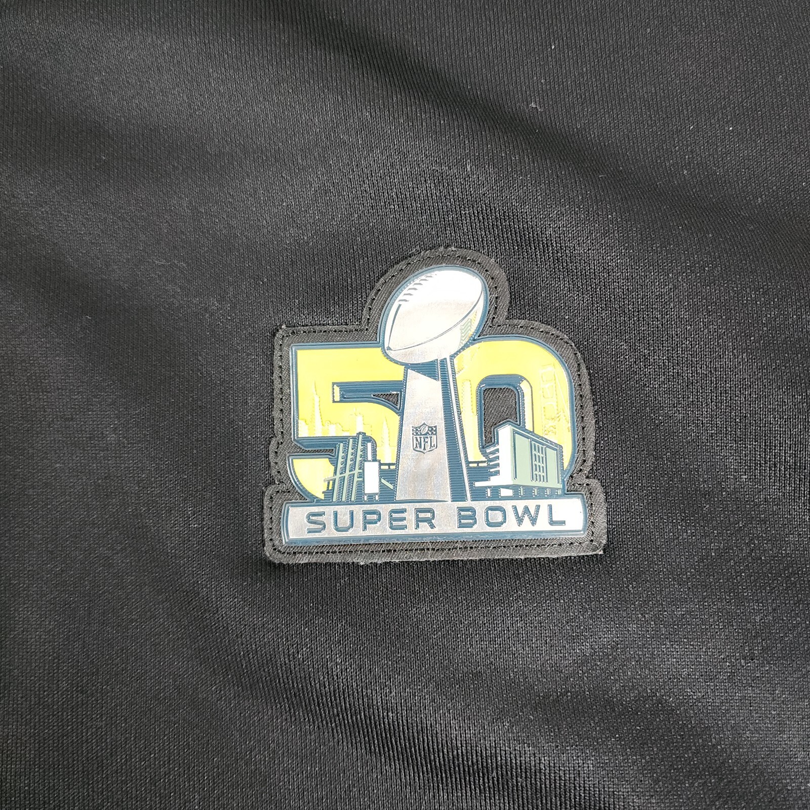 SACAI X NIKE Nike Super Bowl 50 Full Zip Track Jacket Nero Dri Fit Uomo Large XL Finto Collo