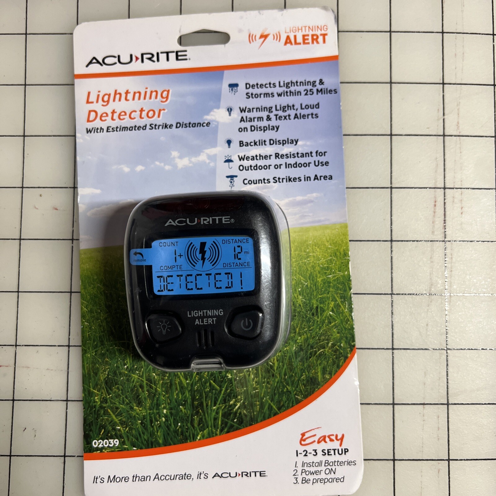 AcuRite 02020 Detector de rayos portátil