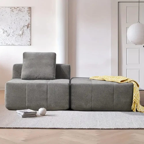 Free Combination Sofa DIY Sofa Chaise Lounge Recamier Modular Sofa I-shaped Sofa - Picture 3 of 7