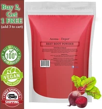1 lb Beet Root Powder (Beta vulgaris) Raw & Non-GMO Super Food Raíz de Remolacha