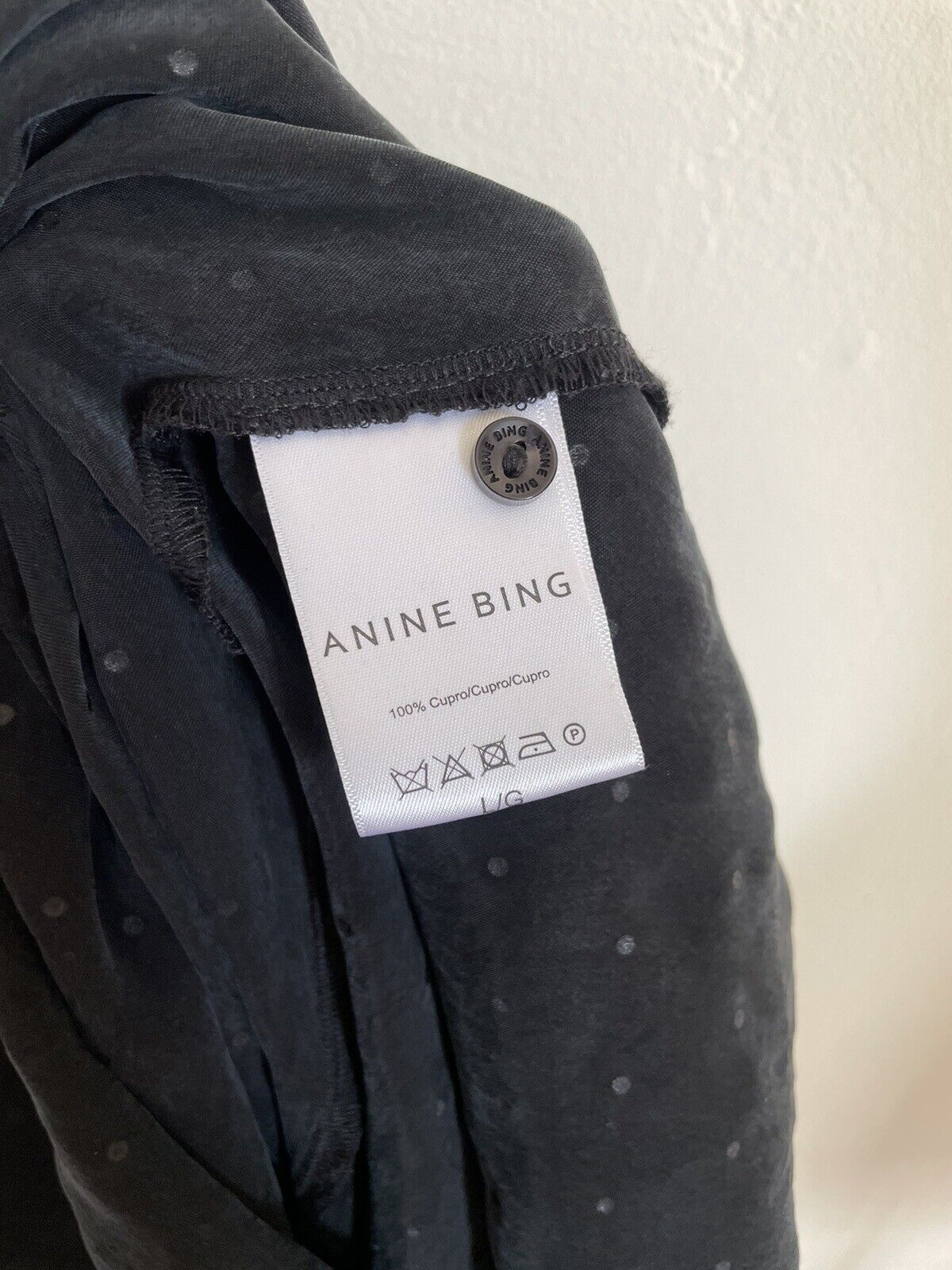 Anine Bing Dress Long Sleeve Black Stud Rhineston… - image 7