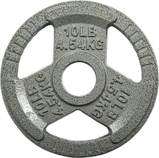 Signature Fitness Cast Iron Plate Weight for Strength 2-Inch Center 