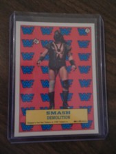 WWF TOPPS 1987 STICKER # 19 DEMOLITION SMASH VINTAGE COMPLETE YOUR SET! GET IT G