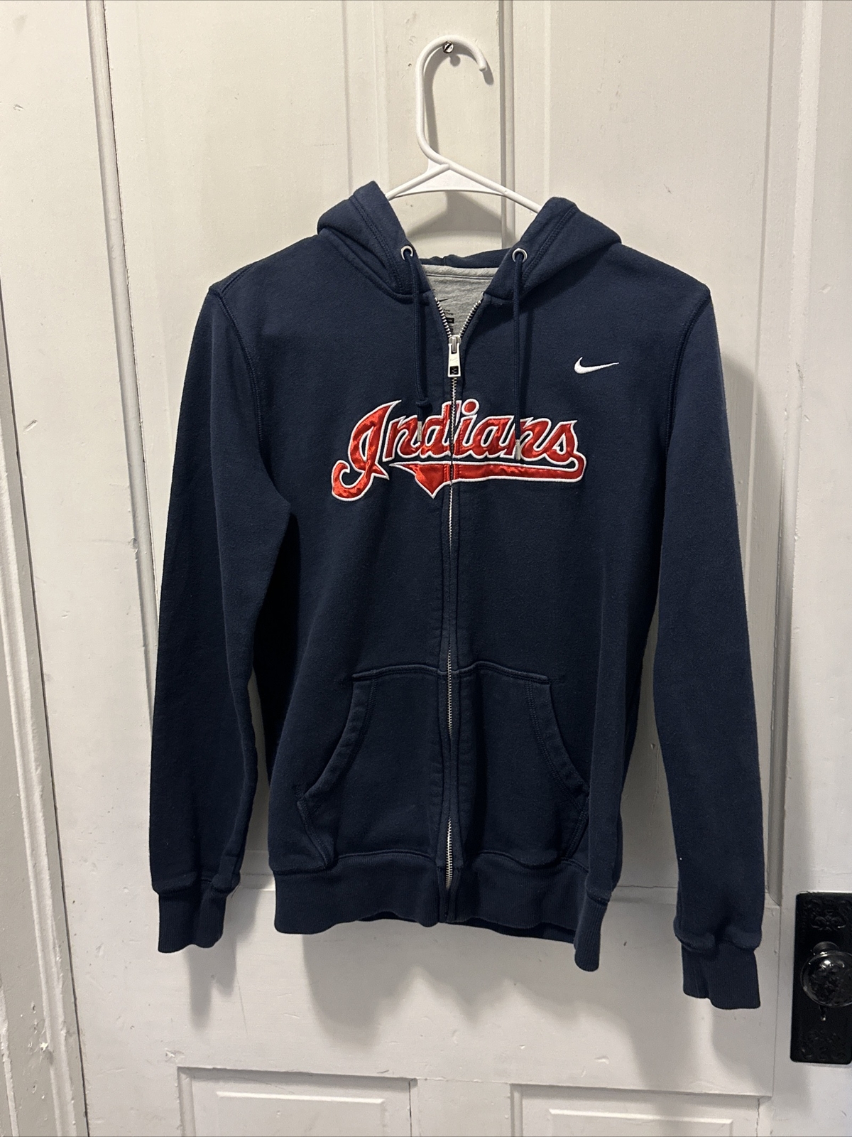 SACAI X NIKE NIKE CLEVELAND INDIANS giacca con cappuccio e zip merce originale ragazzo grande