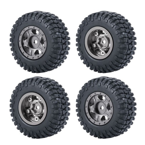 Juegos de neumáticos de aleación CNC 1,0"" con llanta de rueda Beadlock para automóvil sobre orugas de radiocontrol 1/24 axial SCX24 - Imagen 87 de 124