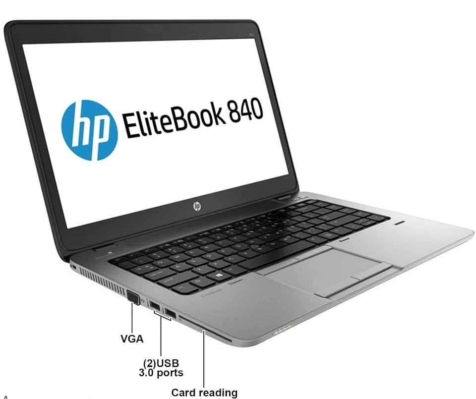 HP EliteBook 840 g1 14" i5-4300U 1.90GHz 8GB 128 SSD Win 10 PRO Touchscreen - Image 4 of 4