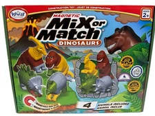 Magnetic Mix Or Match Dinosaurs Popular Playthings PPY62010 Construction Toy Set