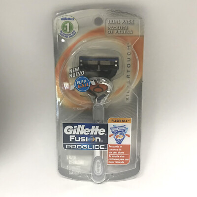 Gillette Fusion Proglide SILVERTOUCH FLEXBALL Razor + Cartridge New Open Package
