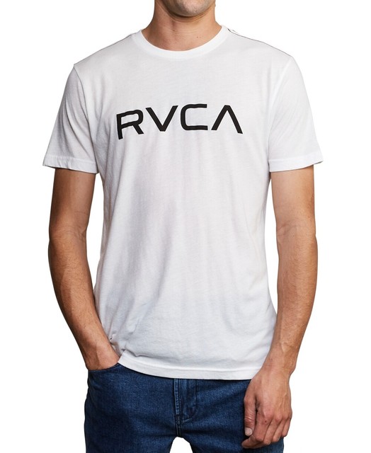 RVCA Mens White Logo Graphic Pullover T-shirt S BHFO 9913 for sale online | eBay