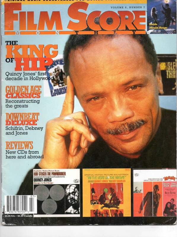 FILM SCORE MONTHLY Magazine vol. 6 #7 - Aug. 2001 - Quincy Jones, 