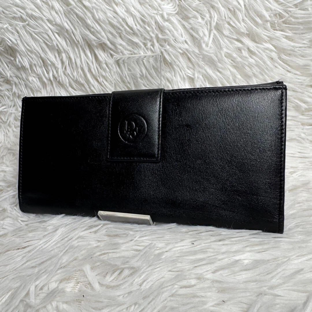Portefeuille long Christian Dior cuir noir E249