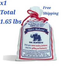 1 PACK Delicious Elefante Coarse Sea Salt  1.65 lbs