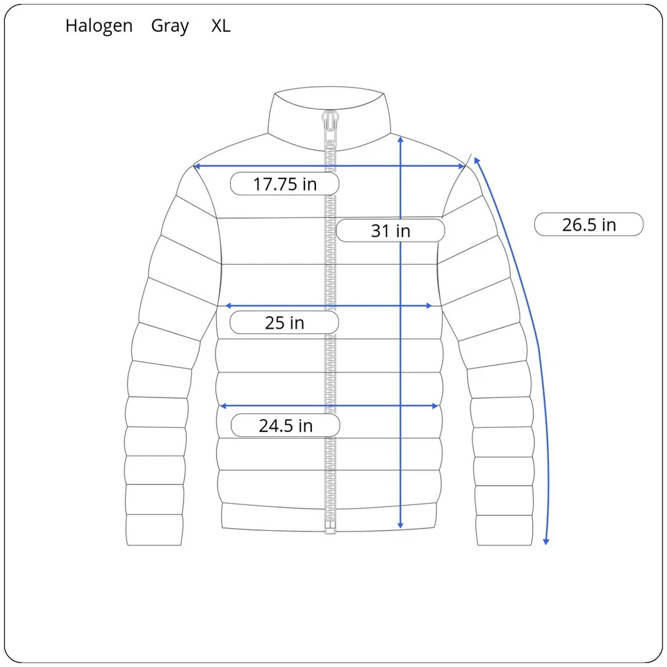 Halogen Reversible Women's XL Gray Faux Shearling Quilted Hooded Snap Jacket Foto 3 de 4