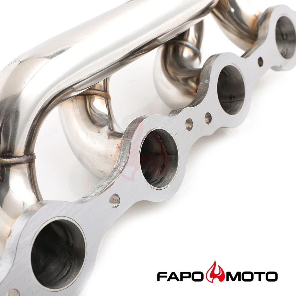 FAPO Shorty Headers para 03-06 Tahoe Yukon Silverado Sierra Suburban Escalade 6.0 - Imagem 3 de 4