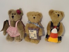 Lot of 3 VINTAGE Retired 6" Boyd's BOYDS Teddy Bears ZIG ZAG Happy PAULY PUNKLEY