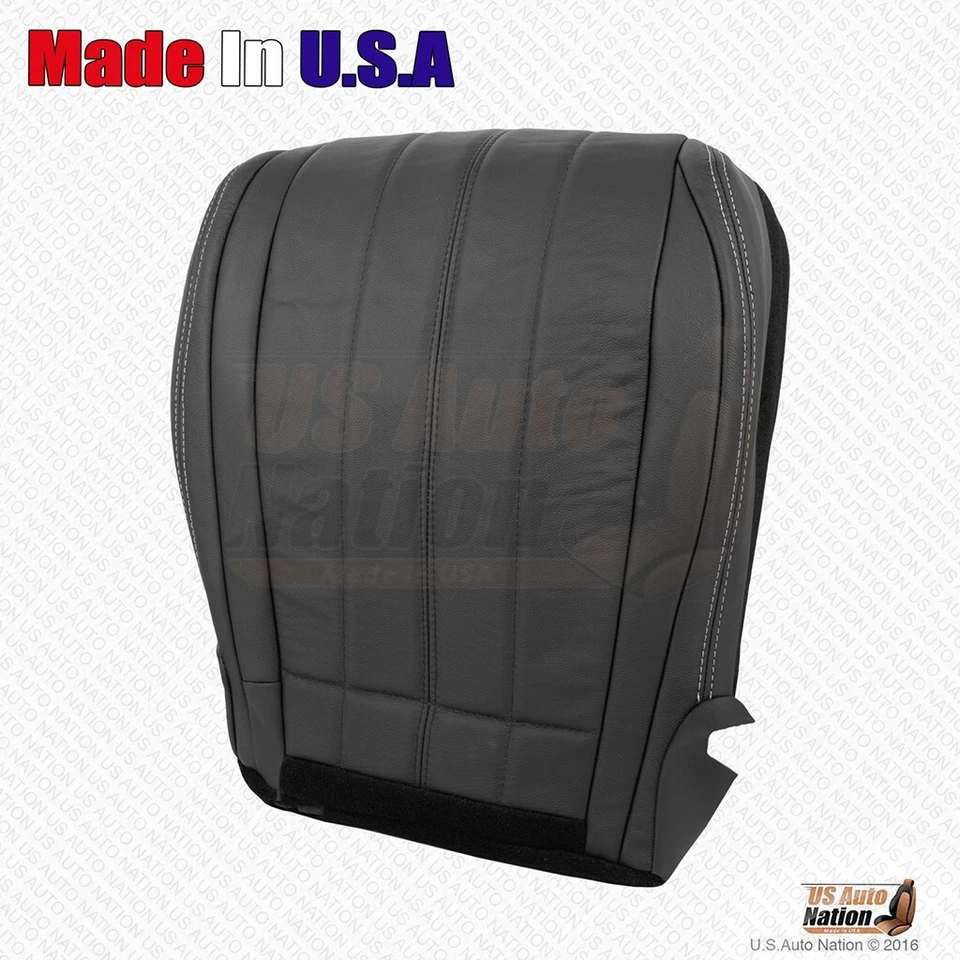 Cubierta de cuero genuino negra para Infiniti FX37 2013 para conductor y pasajero Foto 3 de 4