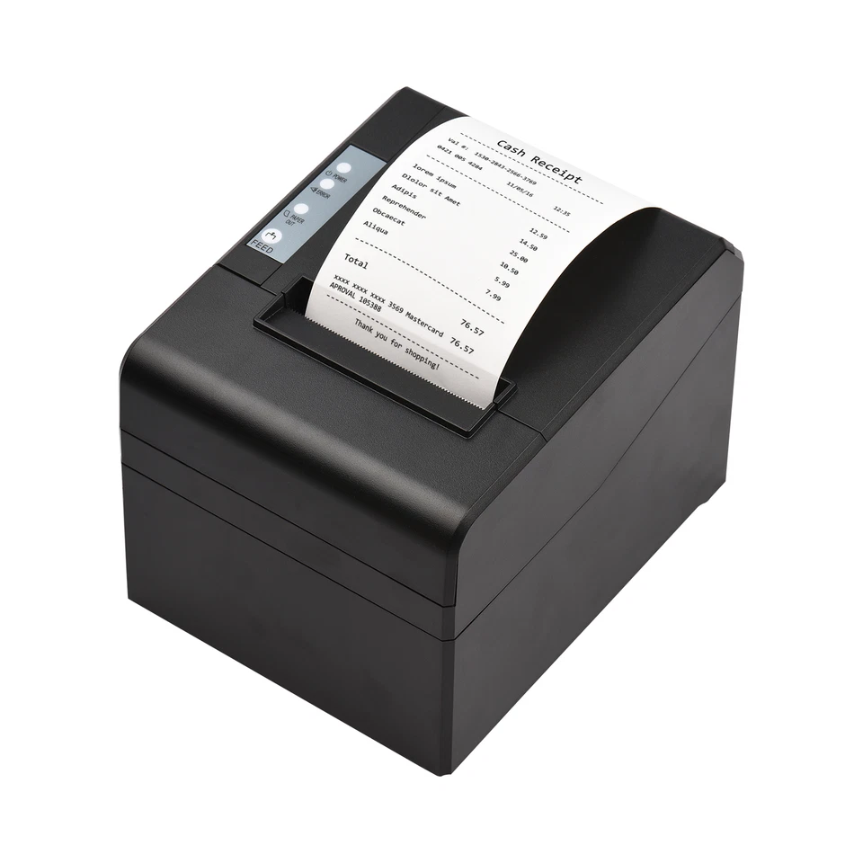 POS Printer 80mm USB Thermal Receipt Printer w/ Auto Cutter Support Cash Drawer - image 2 of 4