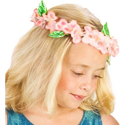 Princess Tiara Hawaiian Flower Lily Pixie Crown Headband Halloween Costume Fairy