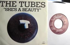 TUBES * 45 * She's A Beauty * 1983 * UNPLAYED MINT Capitol VINYL Press * w/ PS