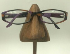 Vintage SEE 1029 617 Brown Black Purple Oval Sunglasses Eyeglasses Frames France