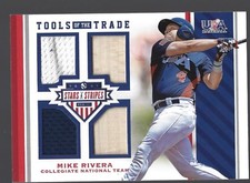 2017 USA Stars & Stripes Tools of the Trade Jerseys #18 Mike Rivera 169/199 
