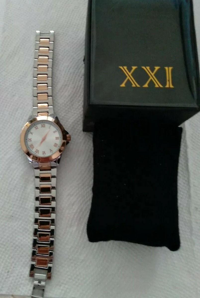Forever 21 Wrist Watch In Silver And Rose Gold Tones | eBay display picture 2