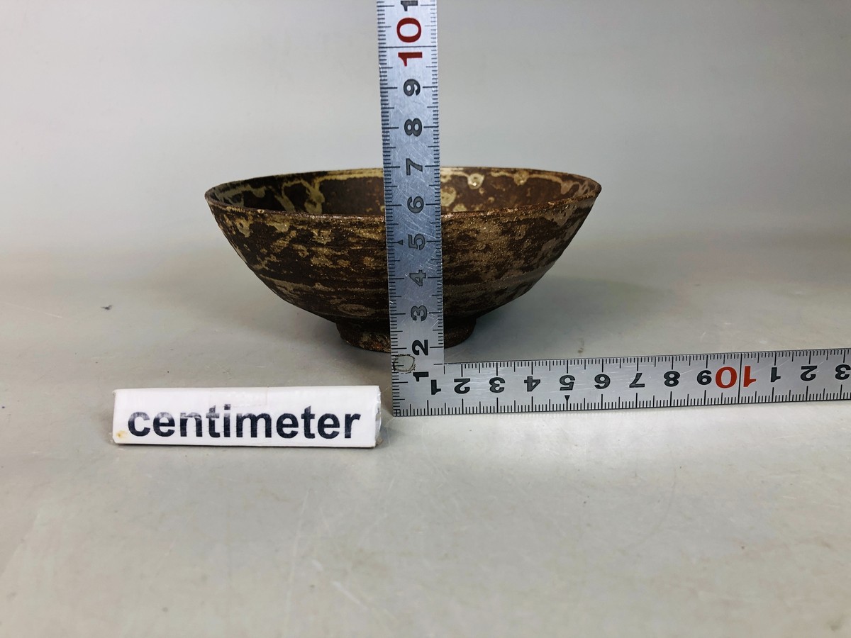 Y6046 CHAWAN Totoya bowl cup Japan antique tea ceremony vintage