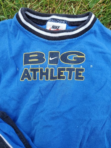 Vintage Nike Little Man Big Athlete Summer Shorts T Shirt Set Size 18 Months 90s - Picture 4 of 8
