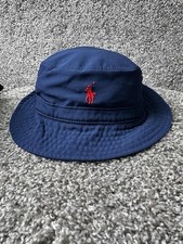 Polo Ralph Lauren Bucket HAt Cap Kids 2T-4T One Size Blue Logo
