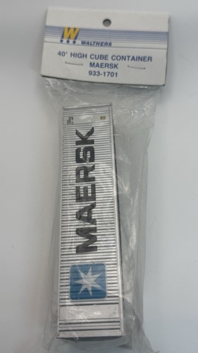 Contenedor cubo alto HO Walthers Maersk 9331701 corrugado | Zustand: New