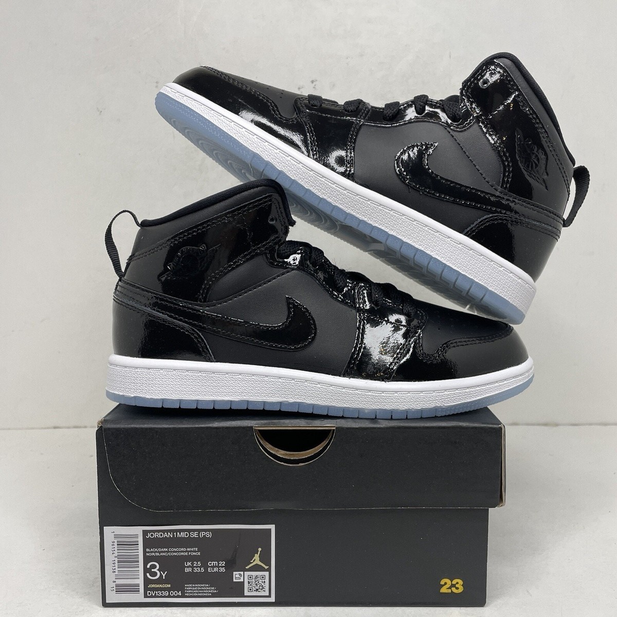 Size 3 (PS) - Jordan 1 Mid SE Space Jam for sale online | eBay