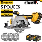 MELLWIN 5 pouces 125MM scie circulaire électrique sans brosse portable...