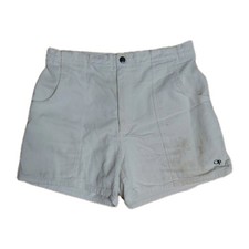 Vintage Ocean Pacific OP Corduroy Shorts White Mens 34 Dogtown Skate Surfing