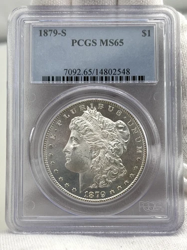 1879-S $1 Morgan Dollar 90% Silver PCGS MS65 US Coin