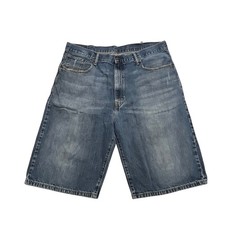Levi's 569 Denim Shorts Men's Size 40X12 Blue Loose Fit Jean Bermuda Cotton