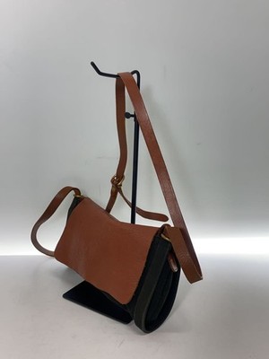 IL BISONTE Shoulder Bag Leather Black | eBay