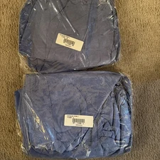 KleenGuard A60 Blue Zip Front Coveralls with Hood - 9 Medium, 10 Large