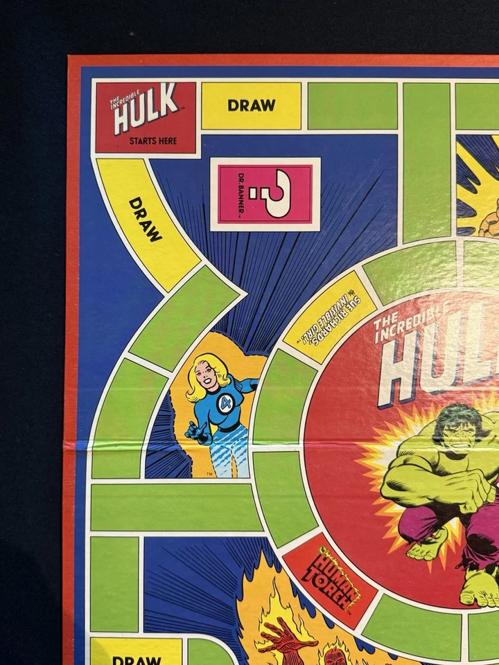 The Incredible Hulk Board Game with the Fantastic Four Milton Bradley MB Marvel - Image 4 of 4