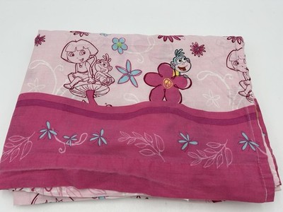 Vintage Dora The Explorer Twin Bedding Flat & Fitted Sheet Jersey Set