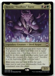 Henzie 'Toolbox' Torre 002/093 Foil Mythic Streets of New Capenna Commander