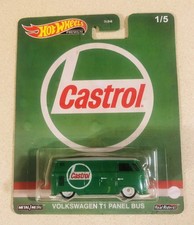 Autobús de panel Hot Wheels Castrol Volkswagen T1 - Premium