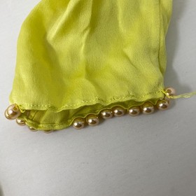 Agent Provocateur Francis Yellow Silk Faux Pearl Mini Gown XS *NO SIZE TAG*