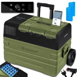 RETOURE Kompressor Kühlbox elektrisch Gefrierbox 42L Camping Auto Kühlschrank