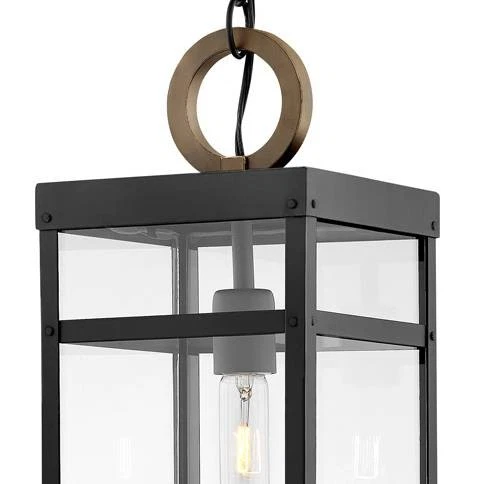 Hinkley Porter 19" High Black LED Outdoor Hanging Light - Picture 5 of 7