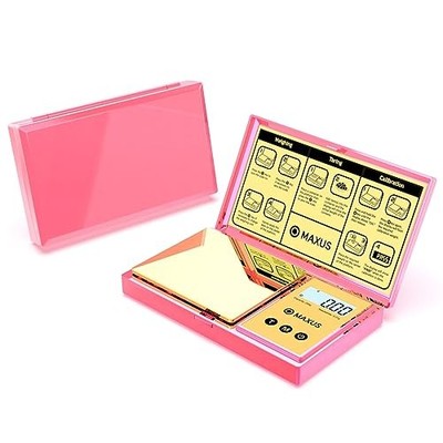 Digital Gram Scale 200g 0.01g Capacity Stylish Pink Plated Shining Cover Mini