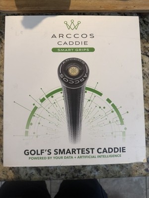 Arccos Caddie Smart Grips Set w/ Putter Sensor Standard Black Rubber unopened