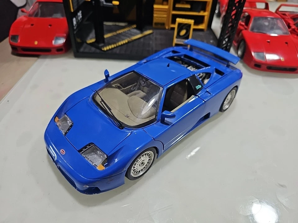 Modello auto Burago Bugatti 110 EB anno 1991 scala 1:18 Made in Italy - Immagine 2 di 4